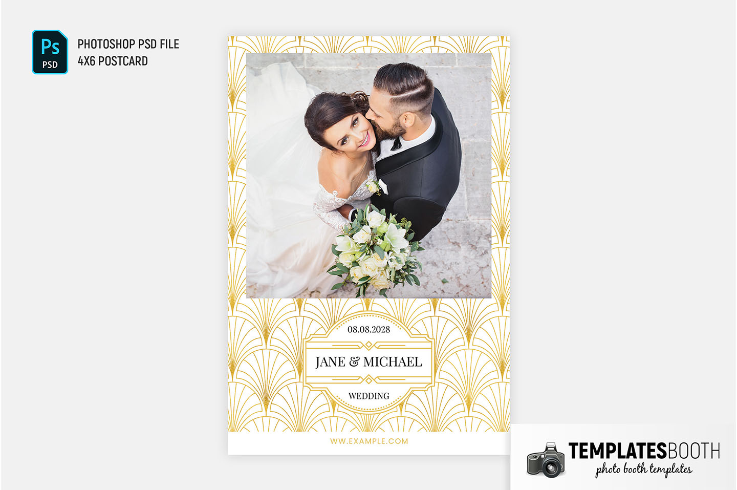 Art Deco Photo Booth Template (Photoshop PSD & DSLR Booth)