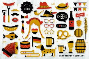 Oktoberfest Digital Props (PNG, Vector, PDF)