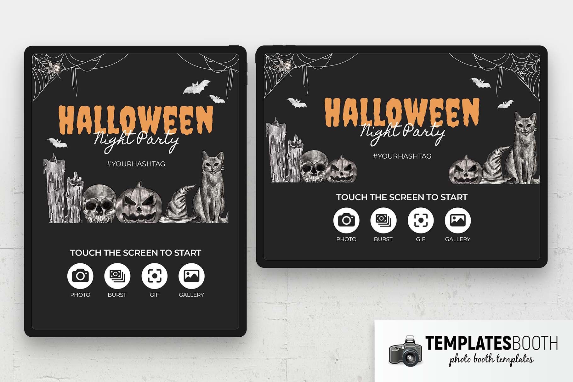 Hand Sketched Halloween Photo Booth Welcome Screen