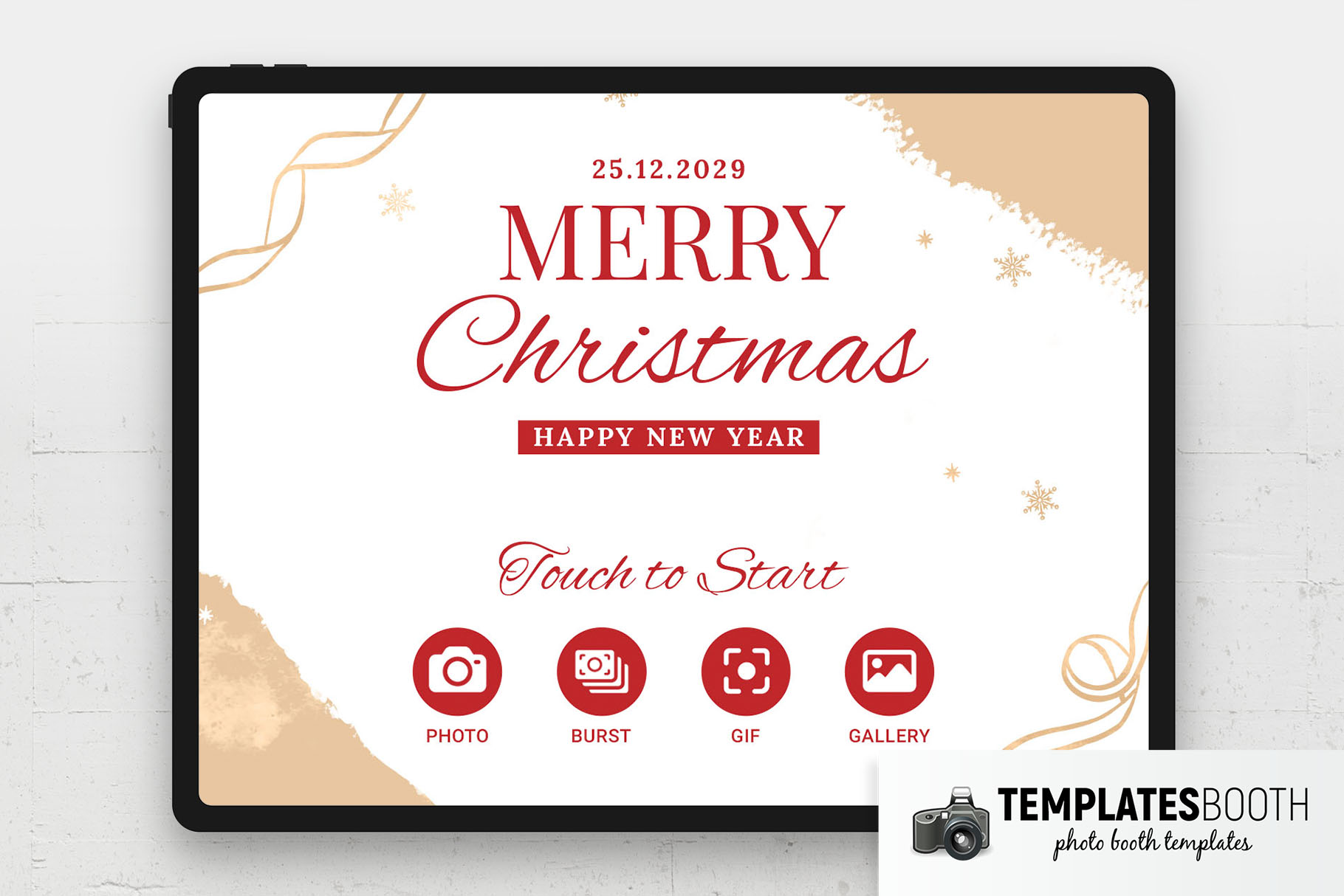 Free Christmas Photo Booth Welcome Screen
