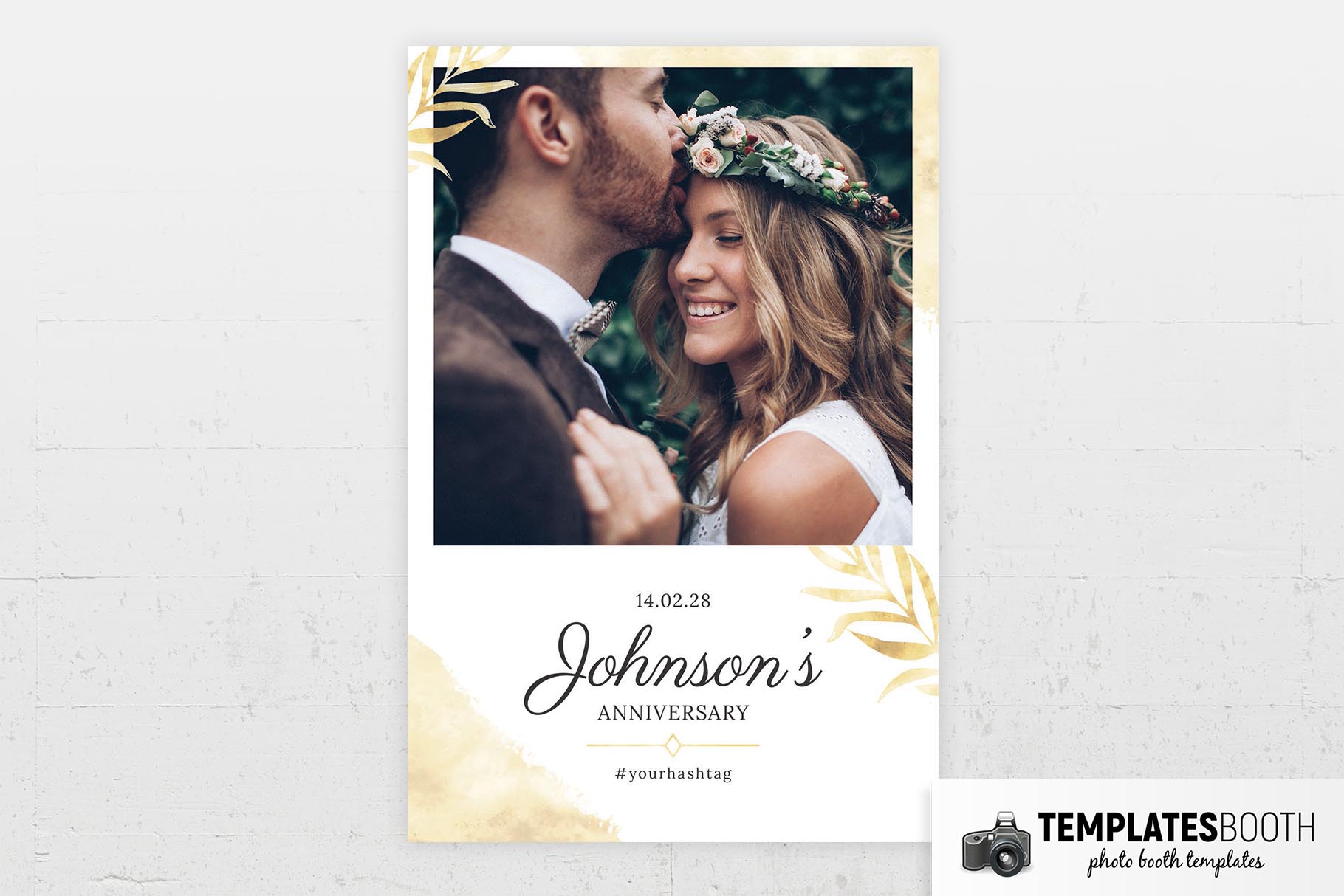 Gold Leaf Photo Booth Template