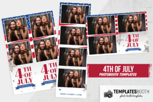 4th July Photo Booth Template (PSD Format)