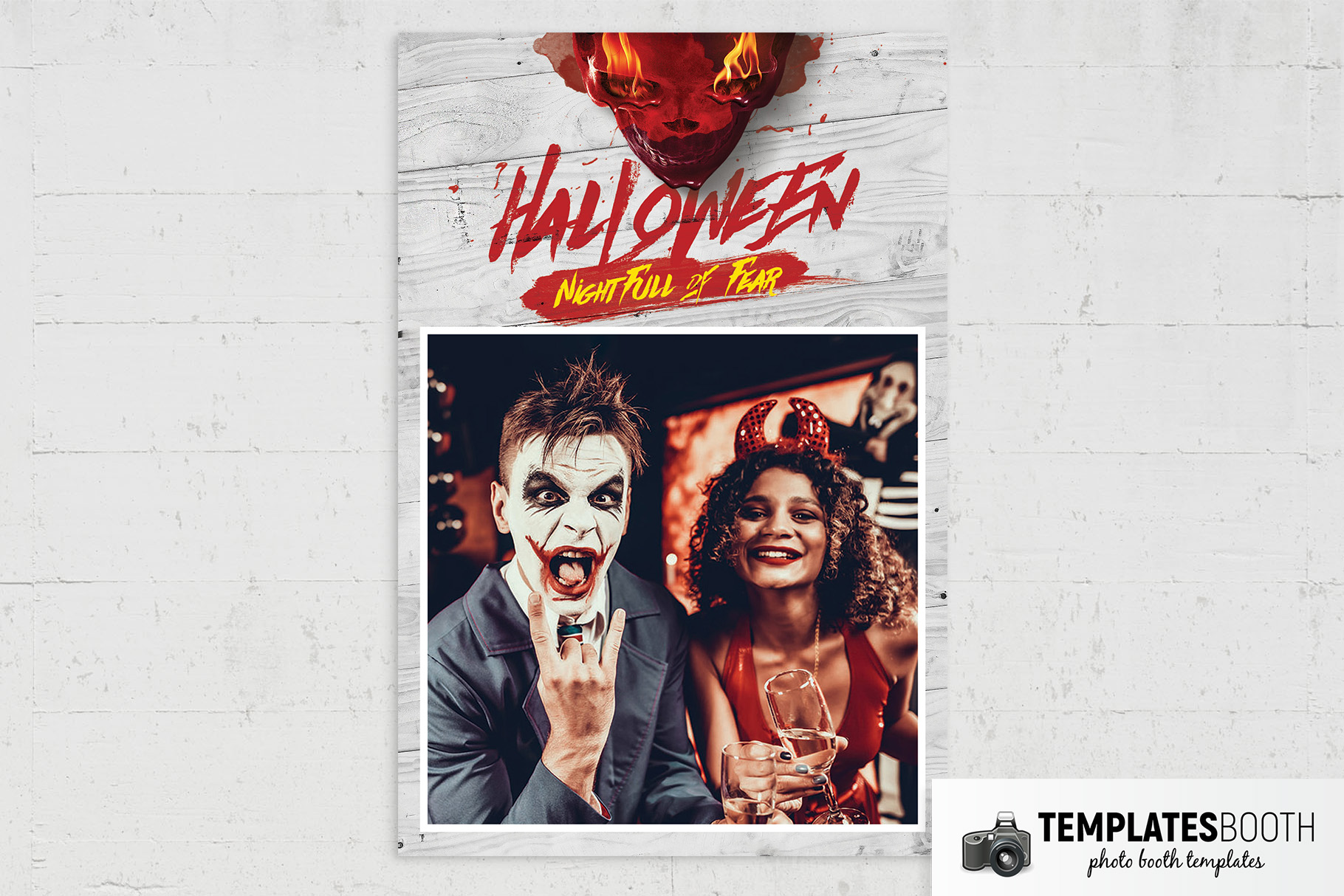 Bloody Halloween Photo Booth Template