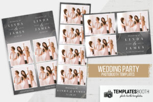 Elegant Grey Photo Booth Template (PSD Format)