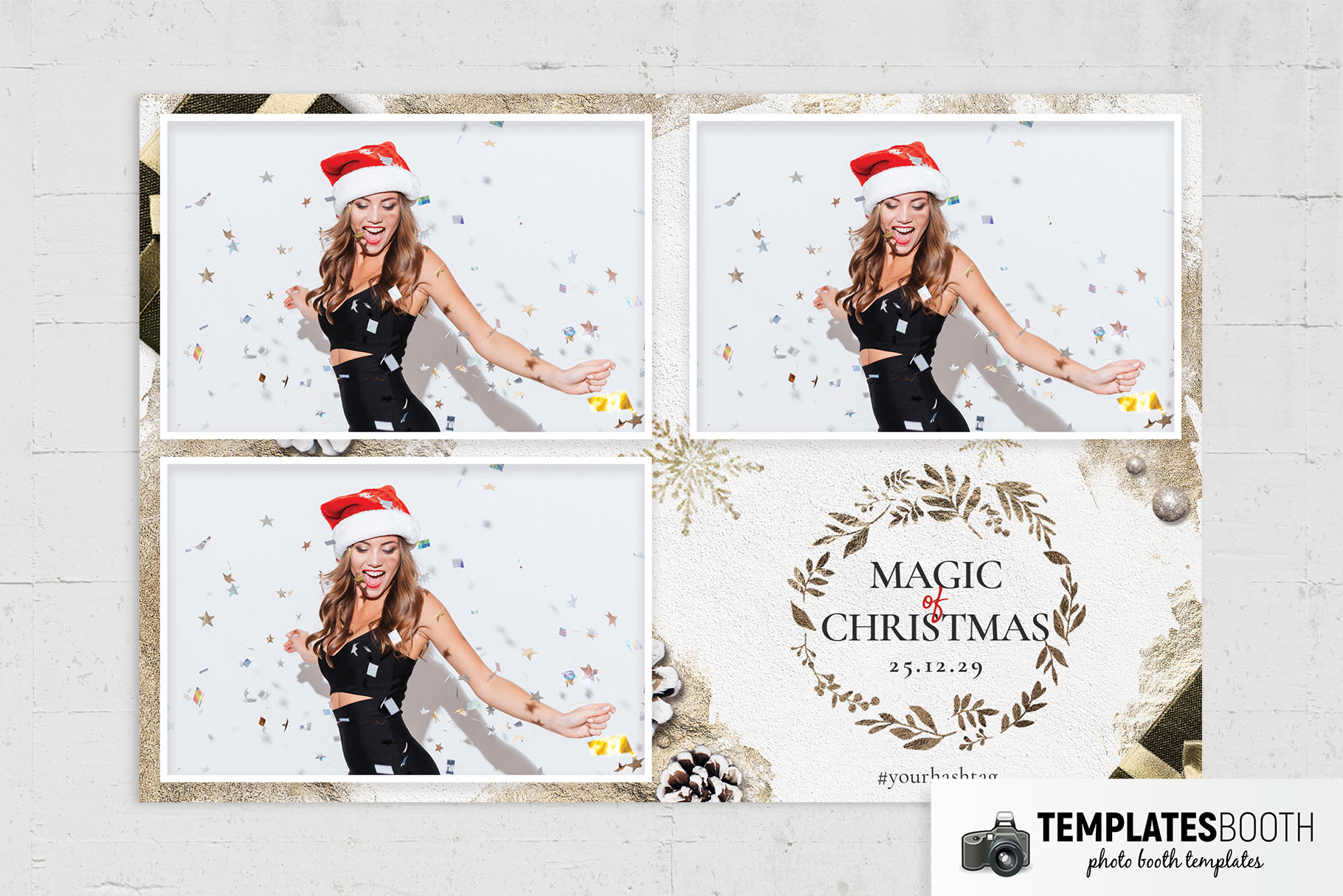 Magic Christmas Photo Booth Template