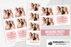 Pink Watercolor Photo Booth Template (PSD Format)