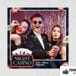 Casino Night Photo Booth Template – Preview 2