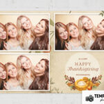 Modèle Joyeux Thanksgiving pour photobooth (format PSD)
