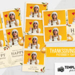 Modèle de photobooth moderne pour Thanksgiving (format PSD)