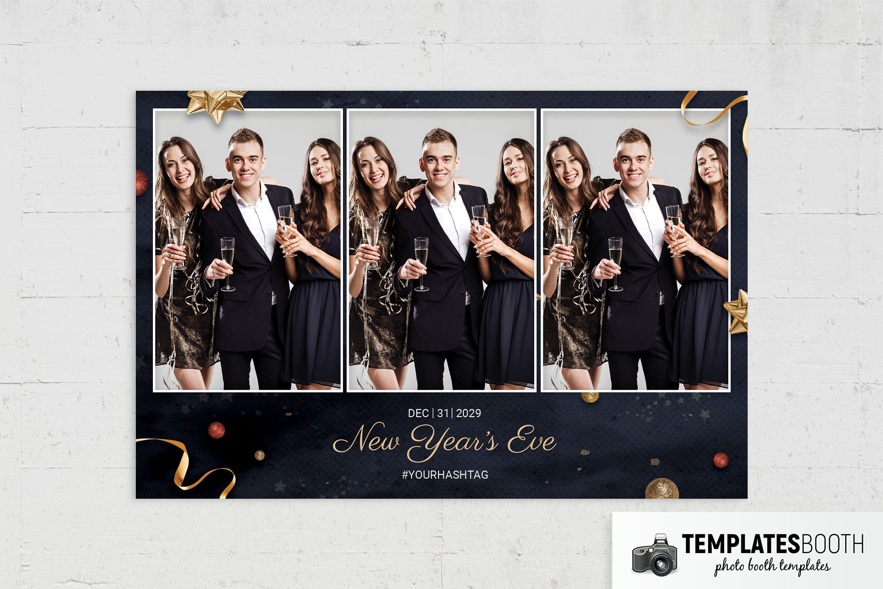 New Year’s Eve Photo Booth Template