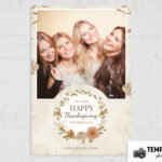 Modèle Thanksgiving rustique pour photobooth