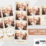 Modèle de photobooth rustique pour Thanksgiving (format PSD)