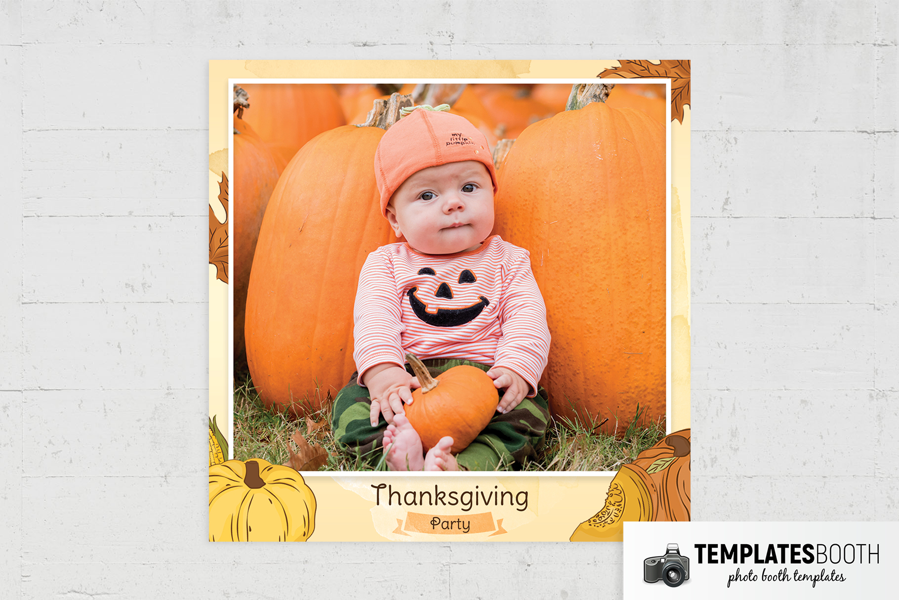 Thanksgiving Photo Booth Template (PSD Format)