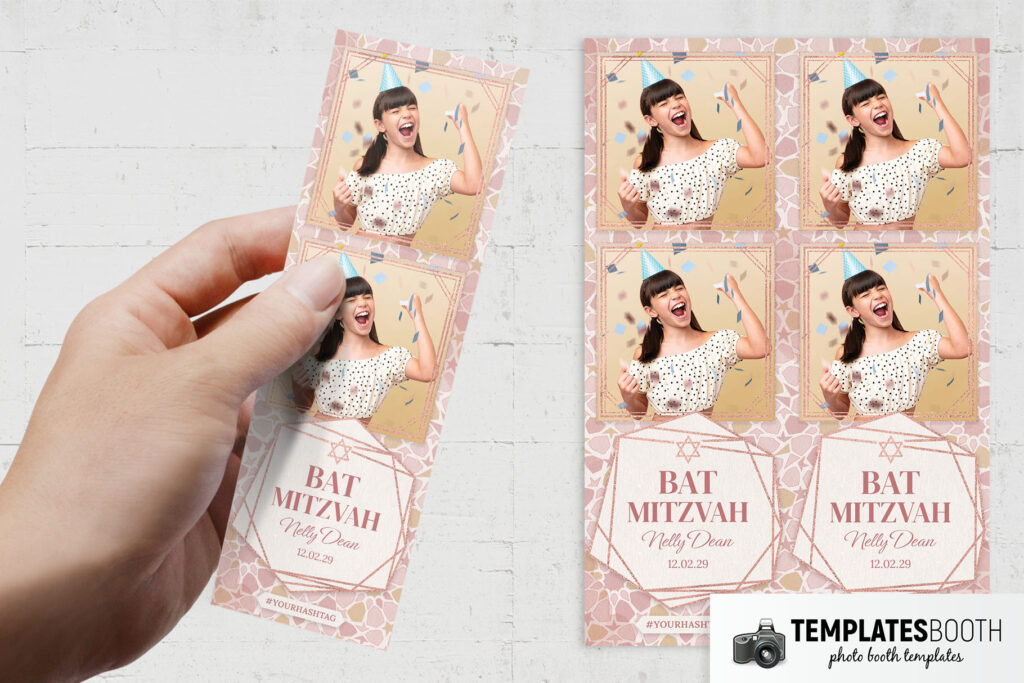 Bat Mitzvah Photo Booth Template - TemplatesBooth