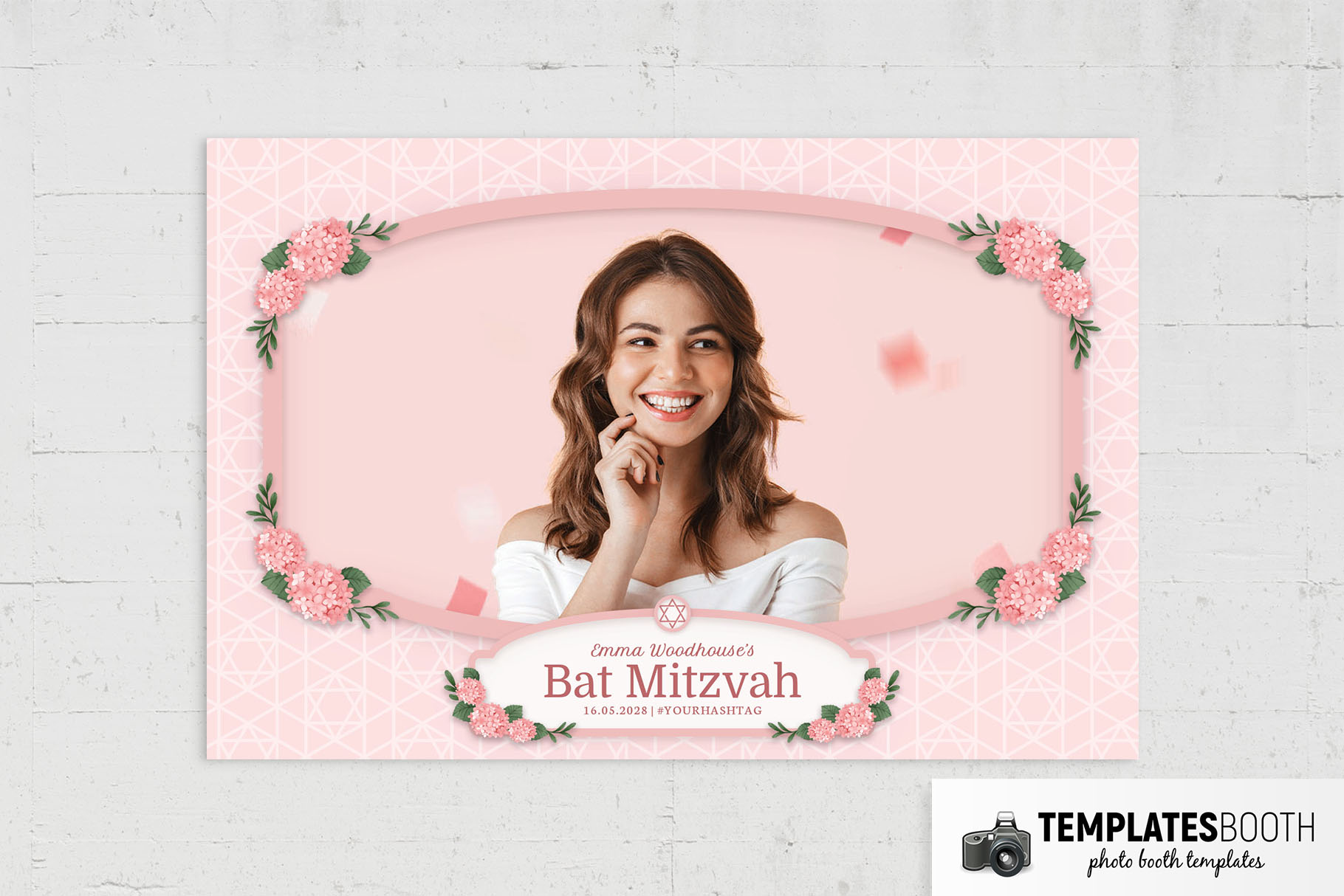 Bat Mitzvah Photo Booth Template