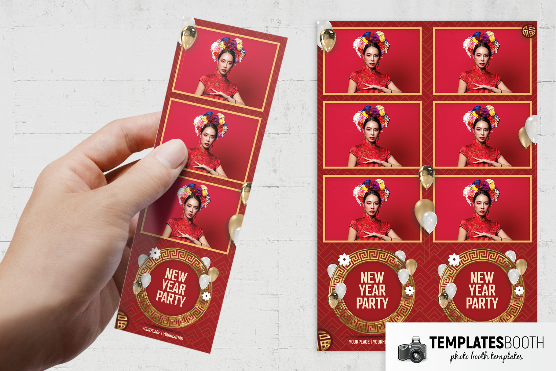 Chinese New Year Photo Booth Template