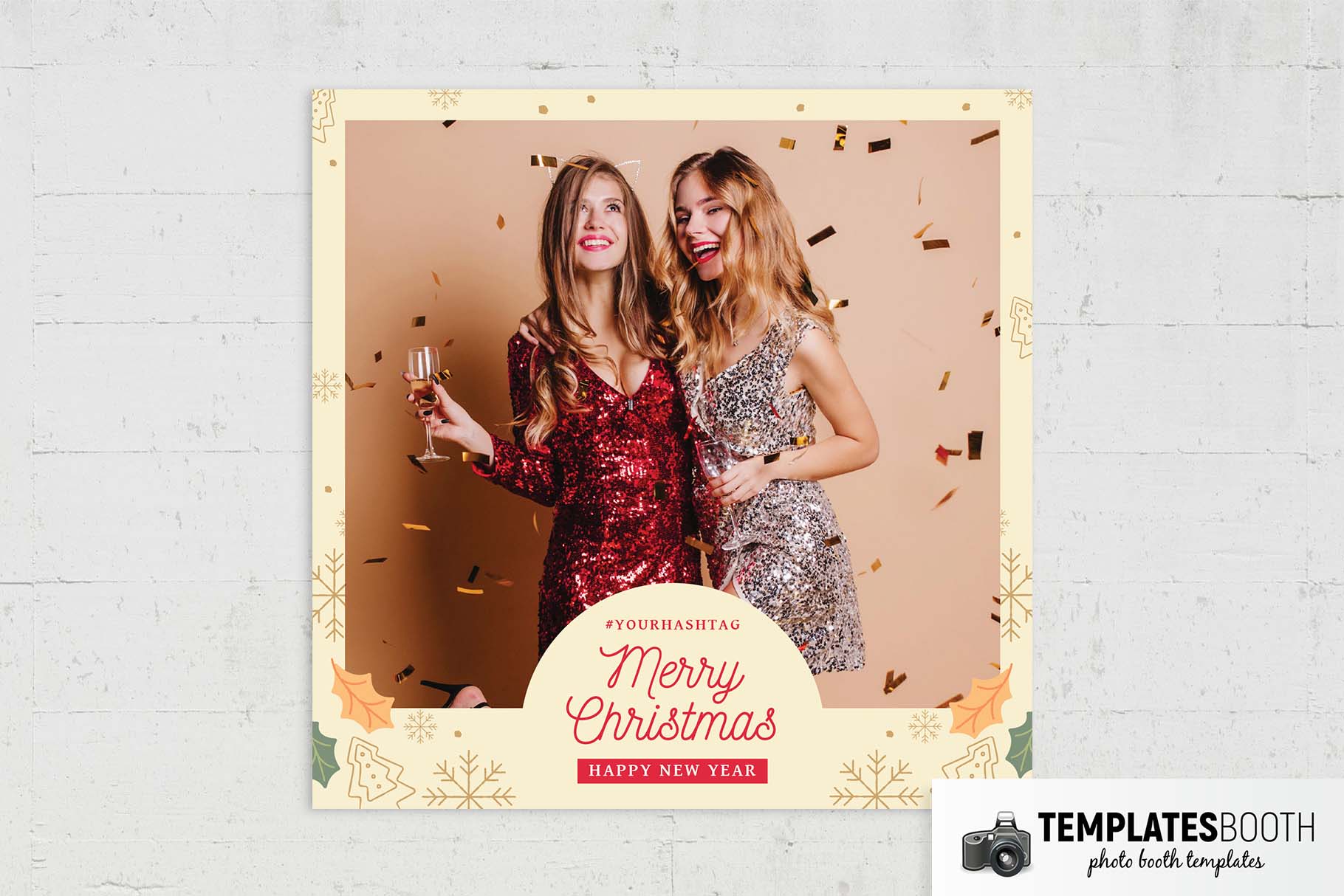 Christmas Party Photo Booth Template