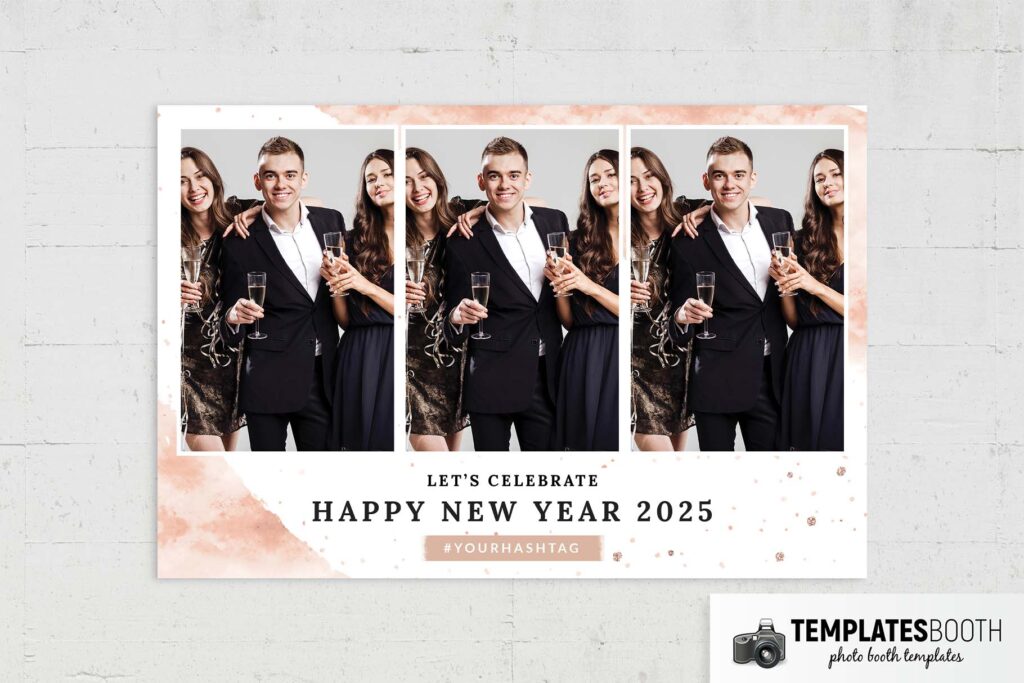 Free Elegant New Year Photo Booth Template - TemplatesBooth