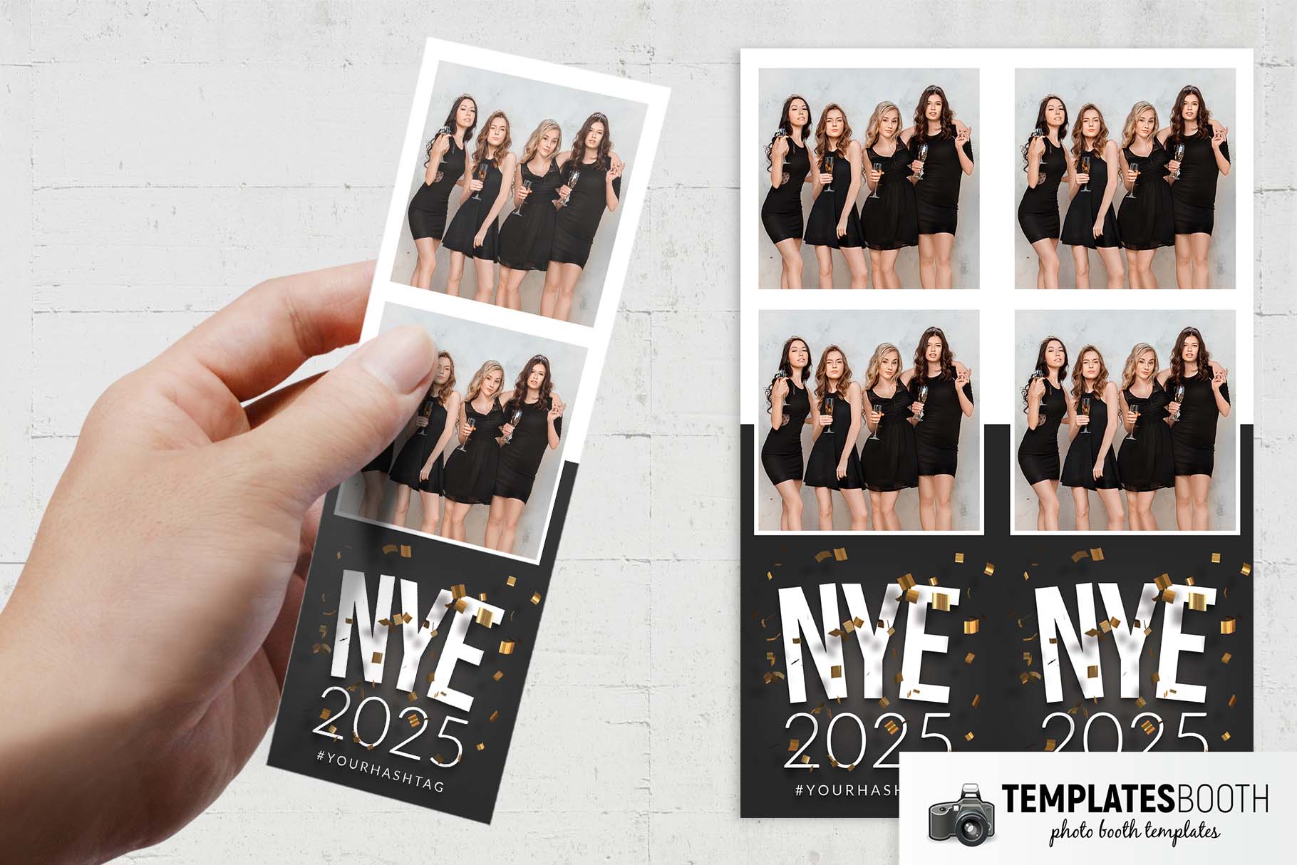 Free NYE Party Photo Booth Template