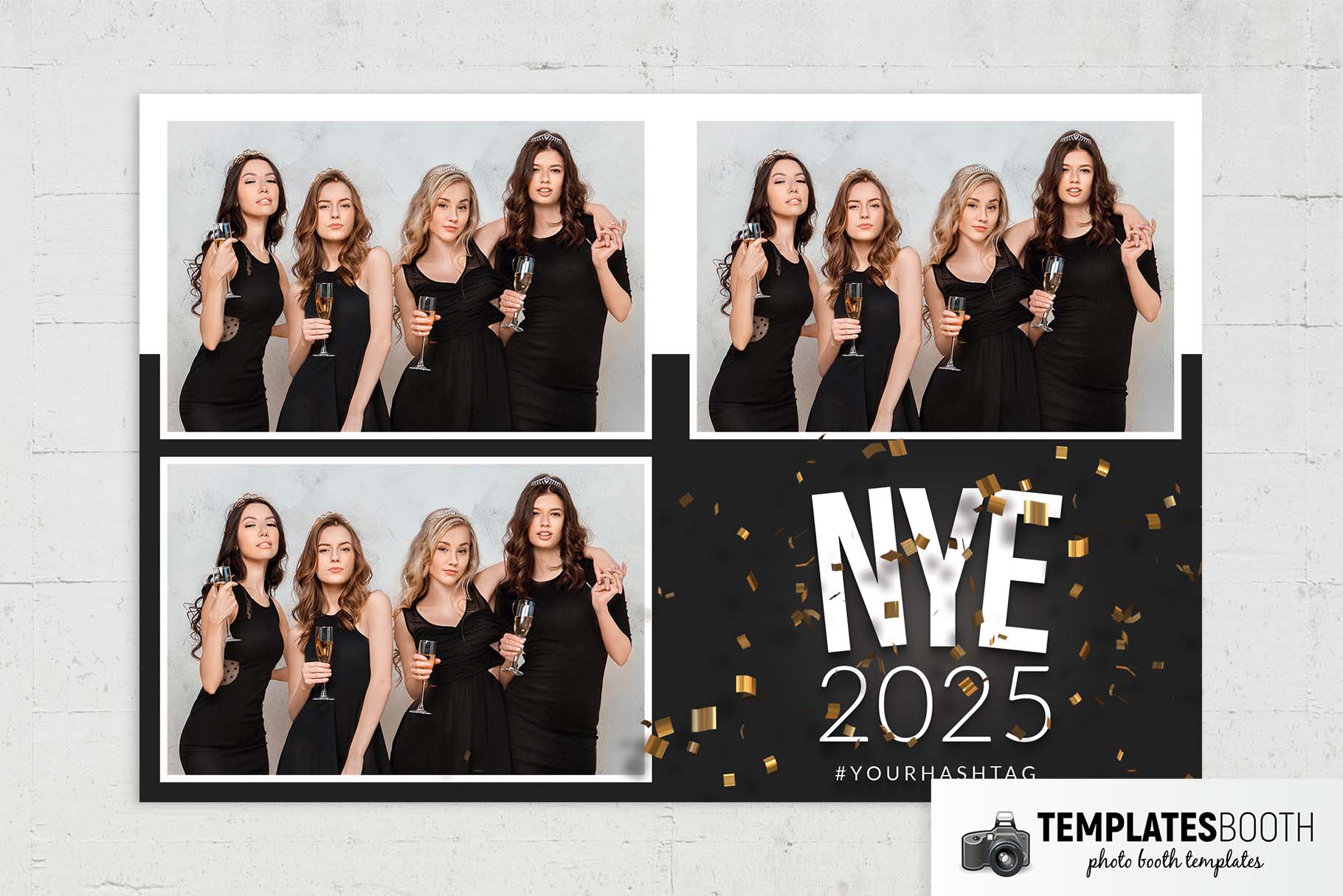 Free NYE Party Photo Booth Template