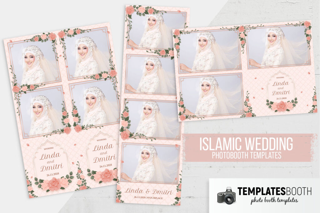 Islamic Wedding Photo Booth Template