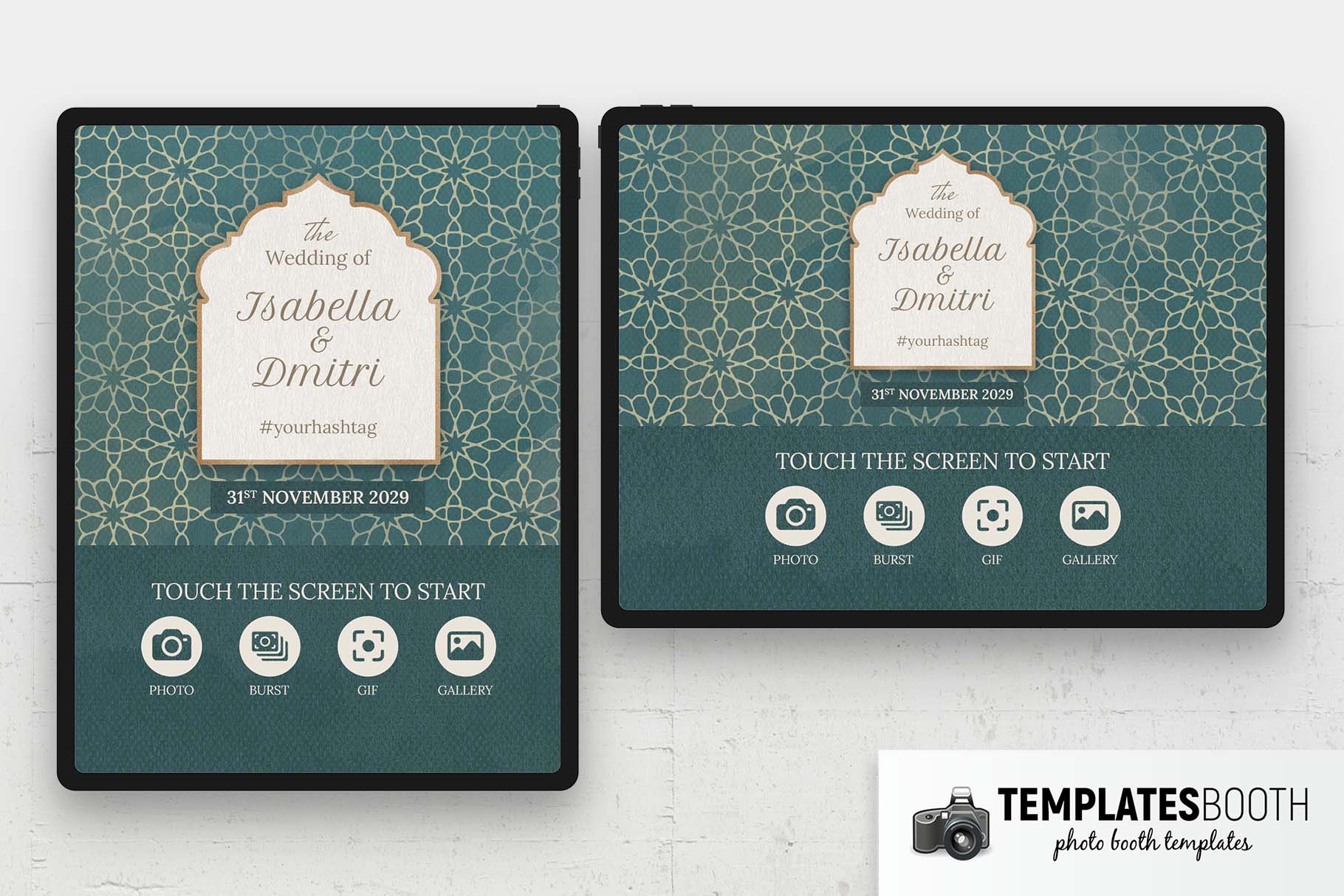 Islamic Wedding Photo Booth Welcome Screen