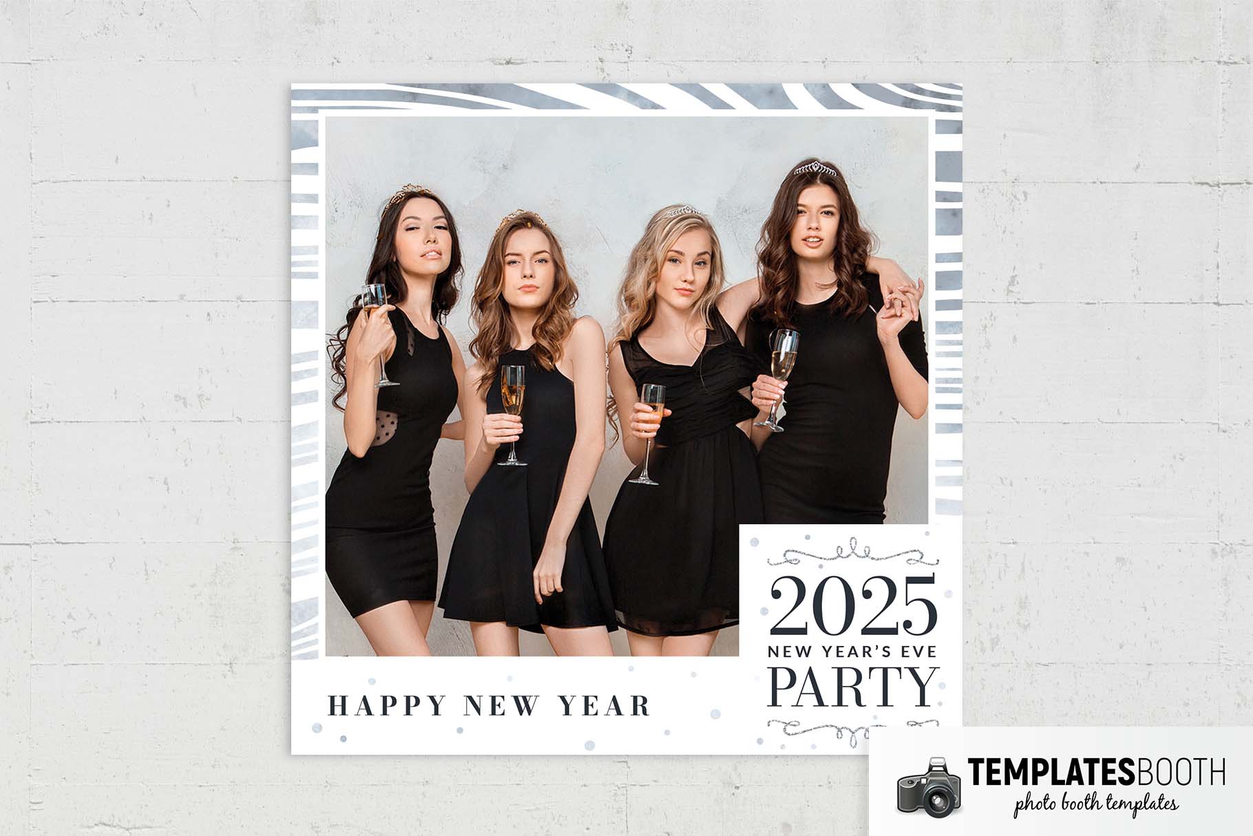 New Year Party Photo Booth Template