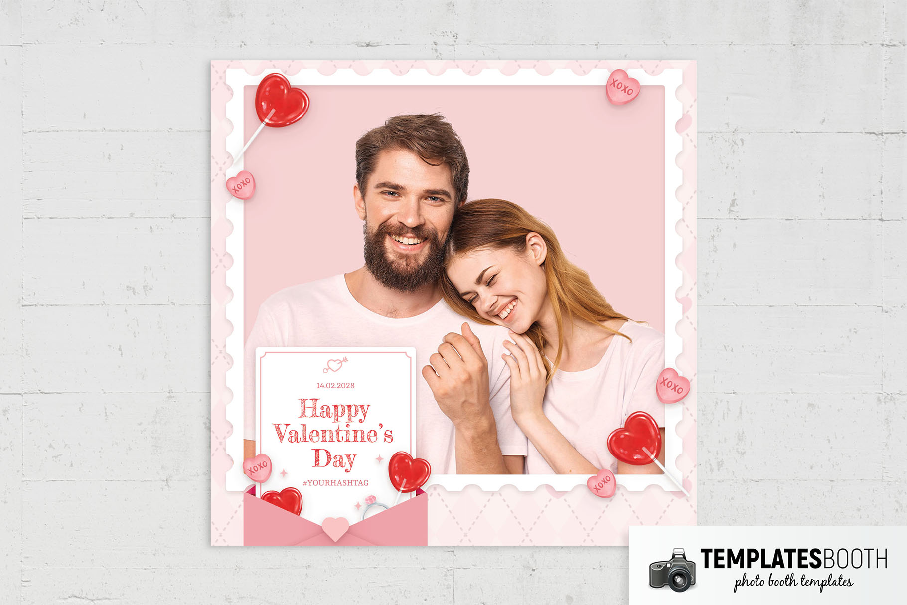 Valentine's Day Photo Booth Template