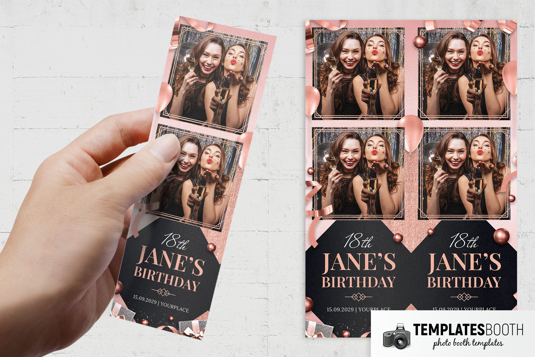 18th Birthday Photo Booth Template