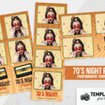 70s Night Party Photo Booth Template