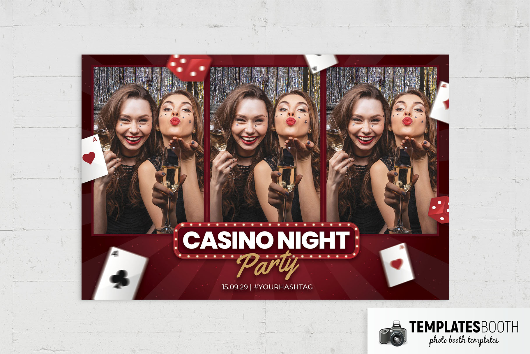 Casino Night Photo Booth Template