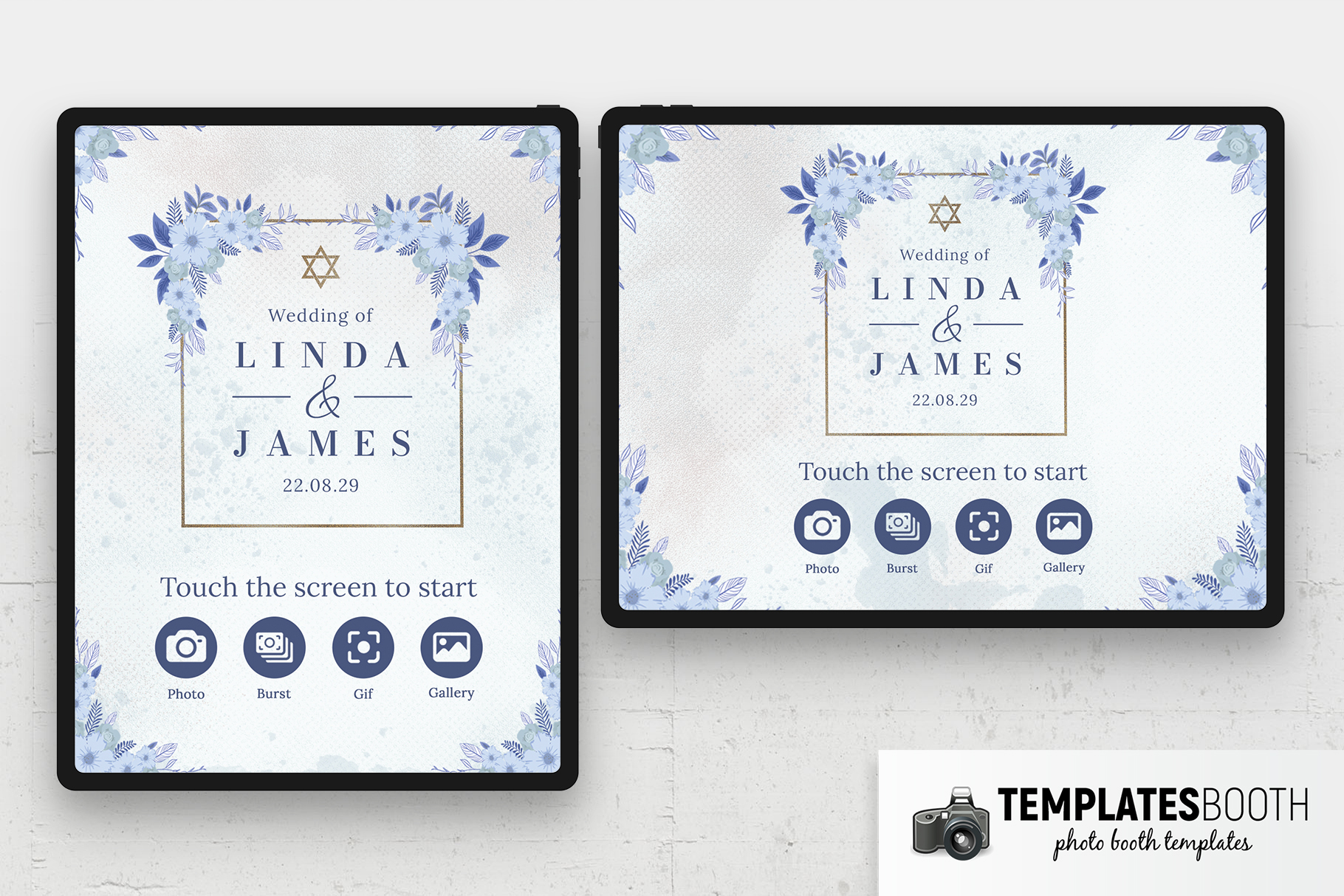 Jewish Wedding Photo Booth Welcome Screen