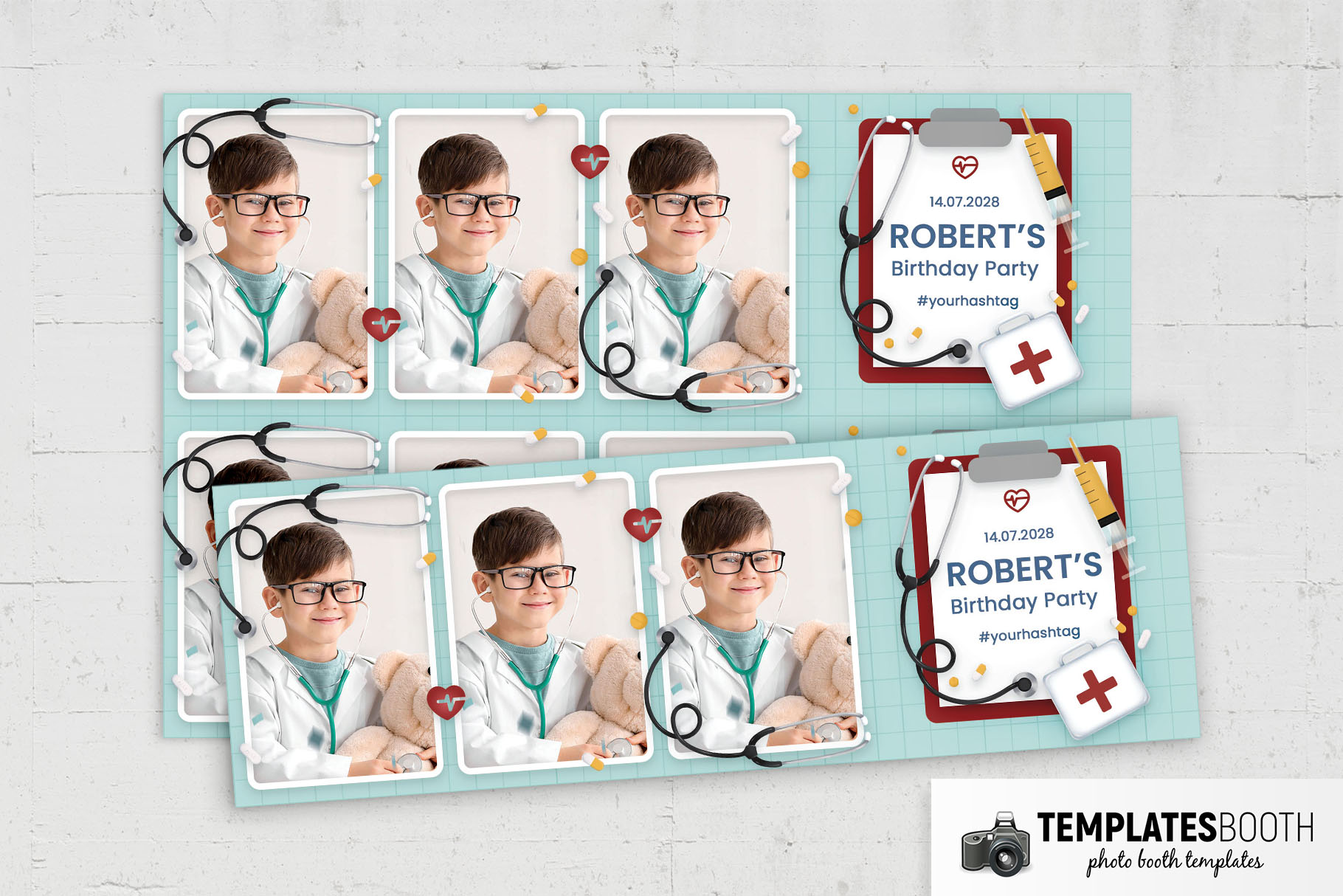 Medical Party Photo Booth Template