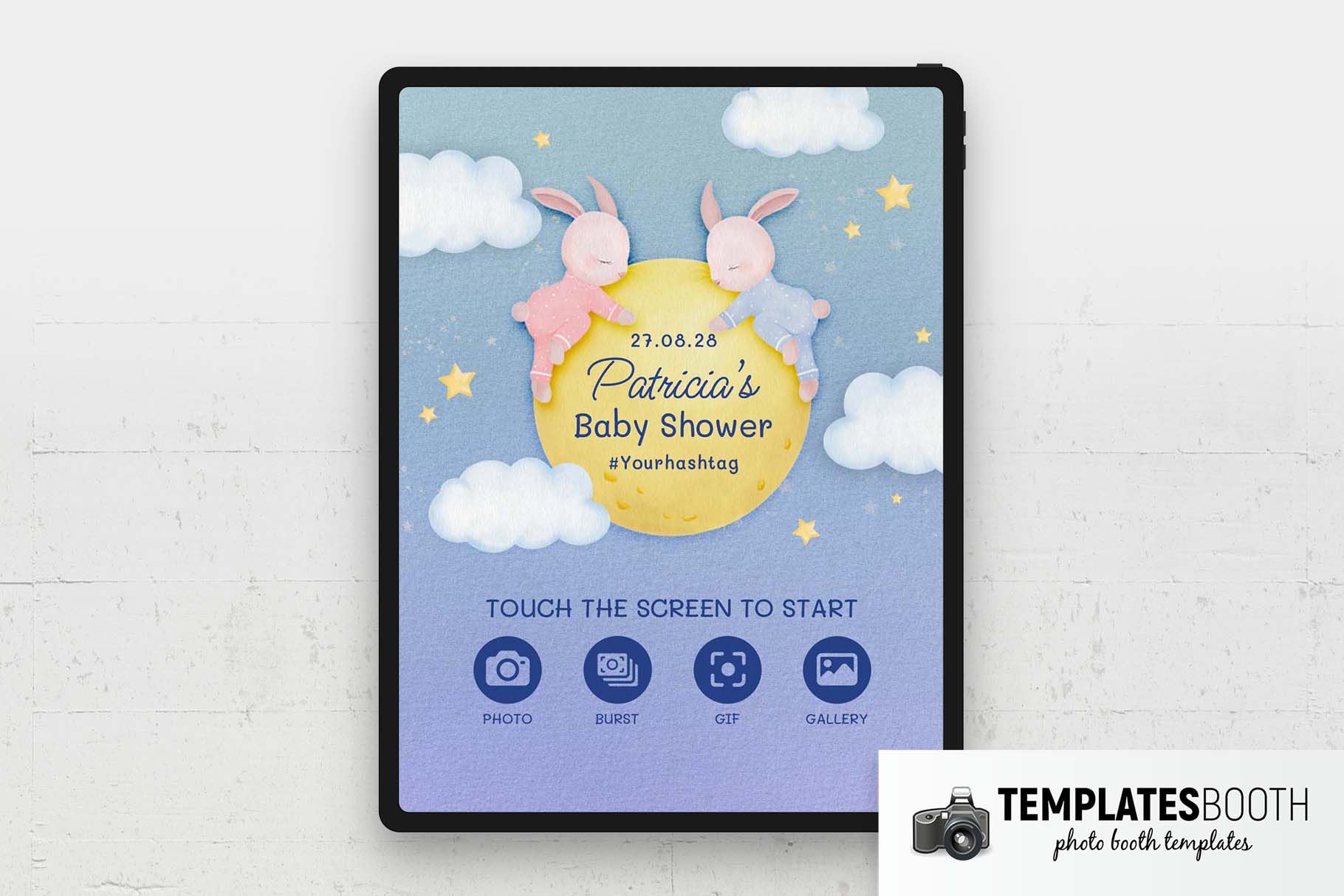 Baby Shower Party Photo Booth Welcome Screen
