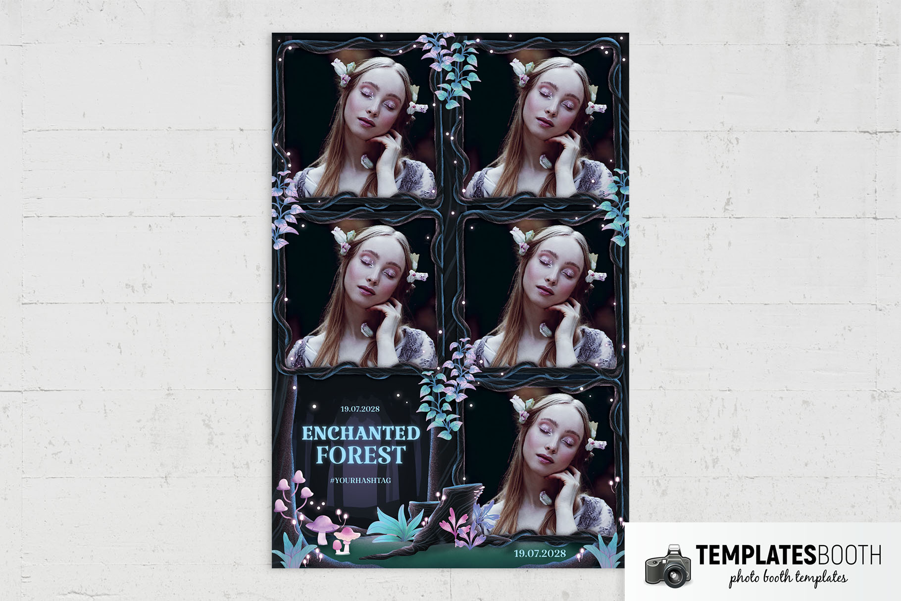 Enchanted Forest Photo Booth Template