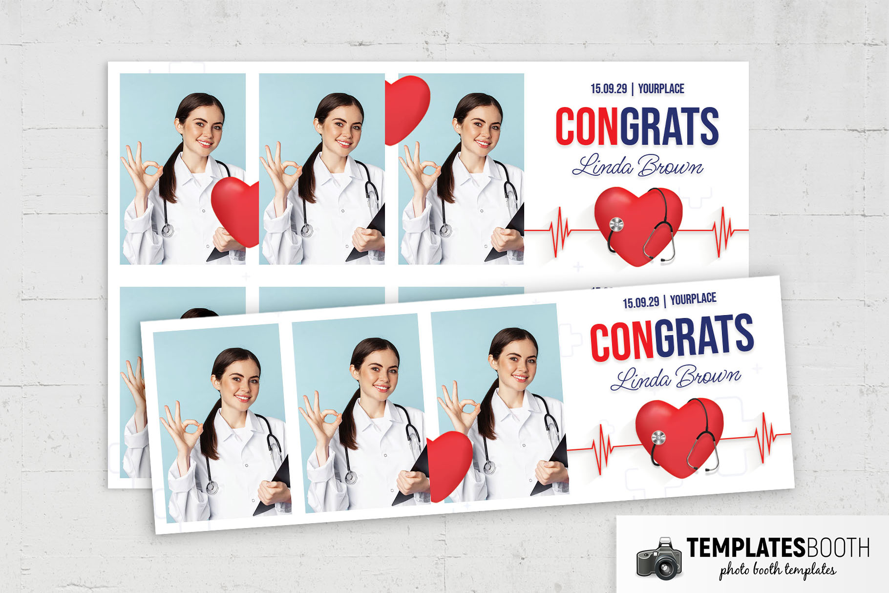 Medical Theme Photo Booth Template