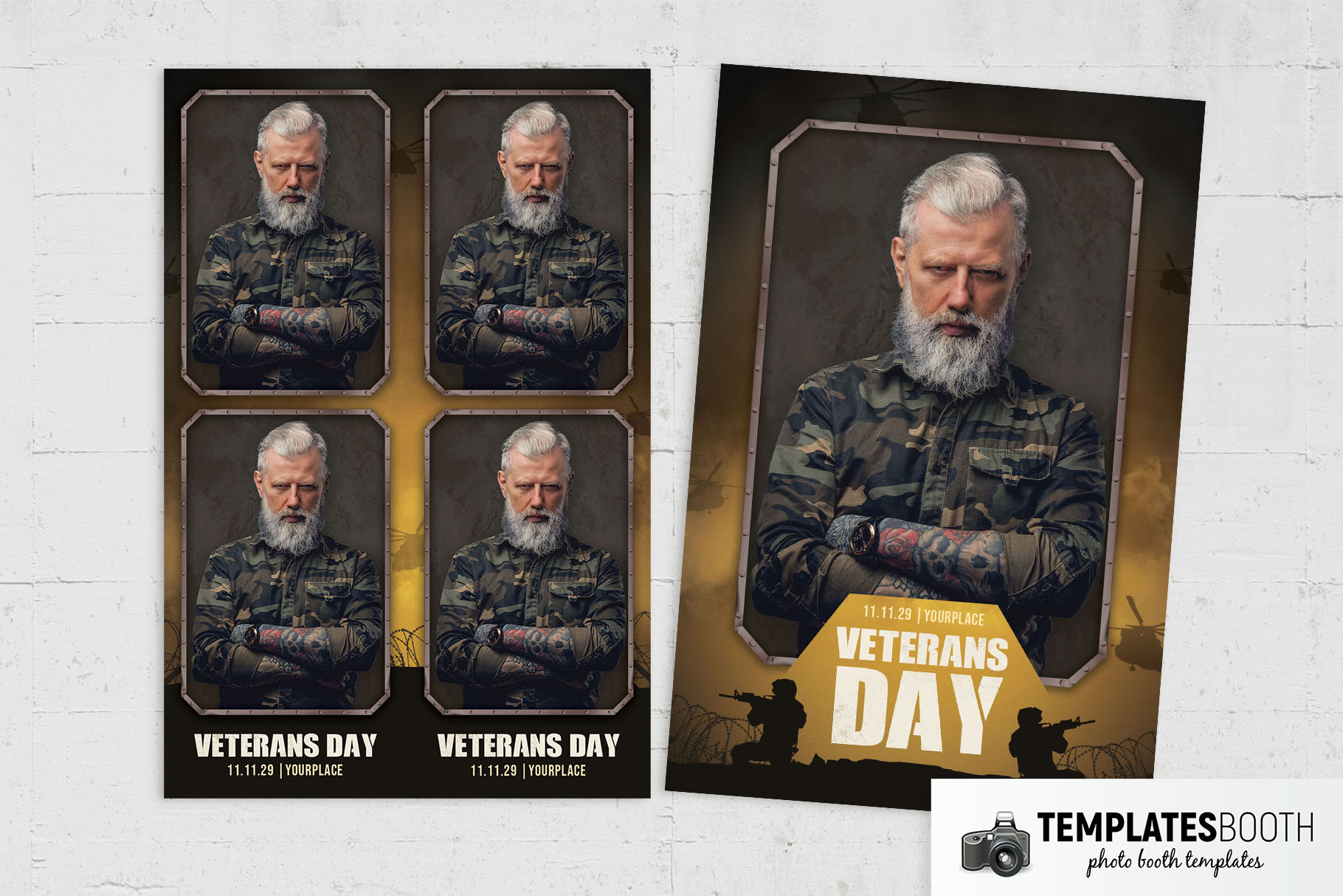 Military Photo Booth Template