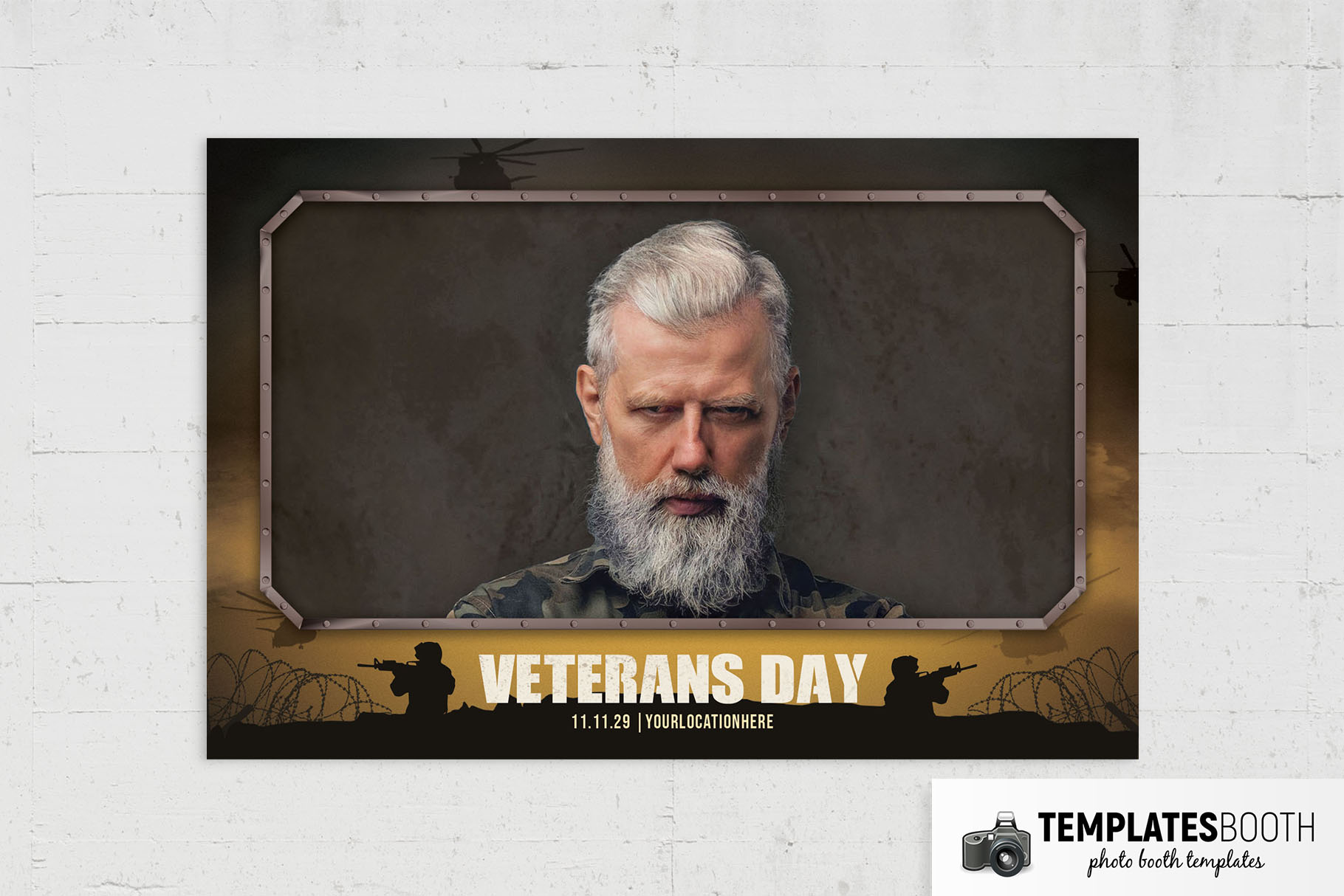 Military Photo Booth Template