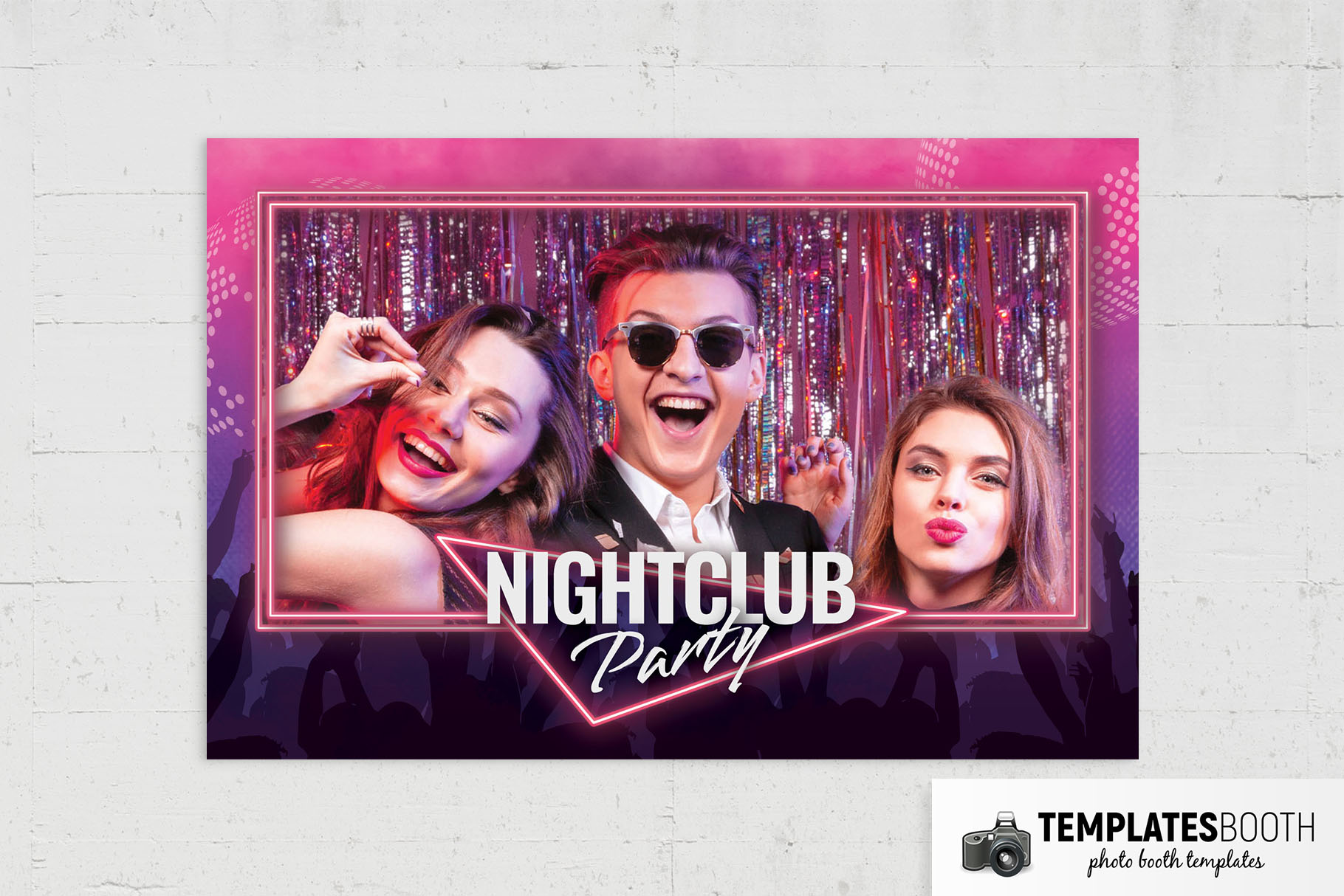 Neon Party Photo Booth Template