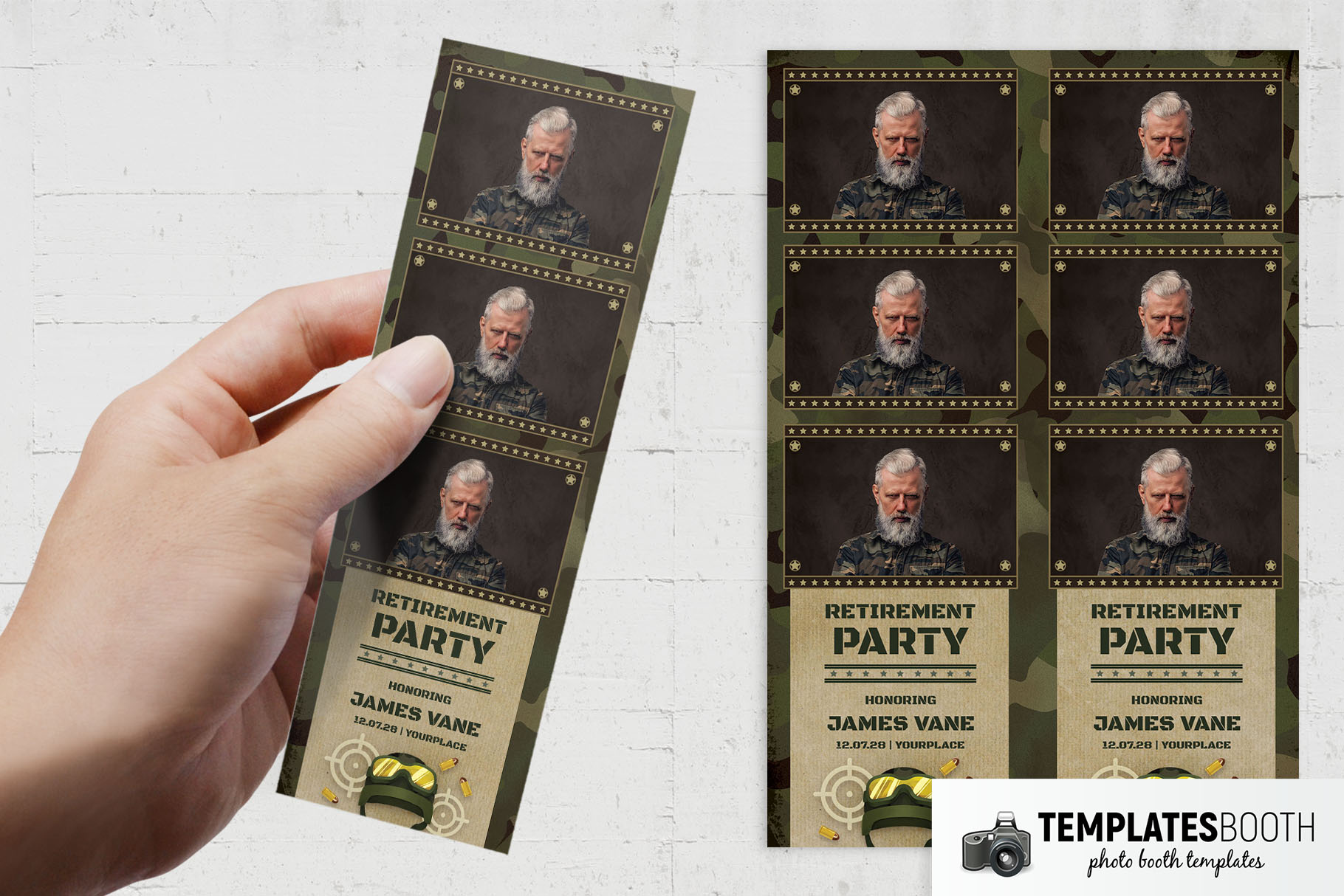 Army Photo Booth Template
