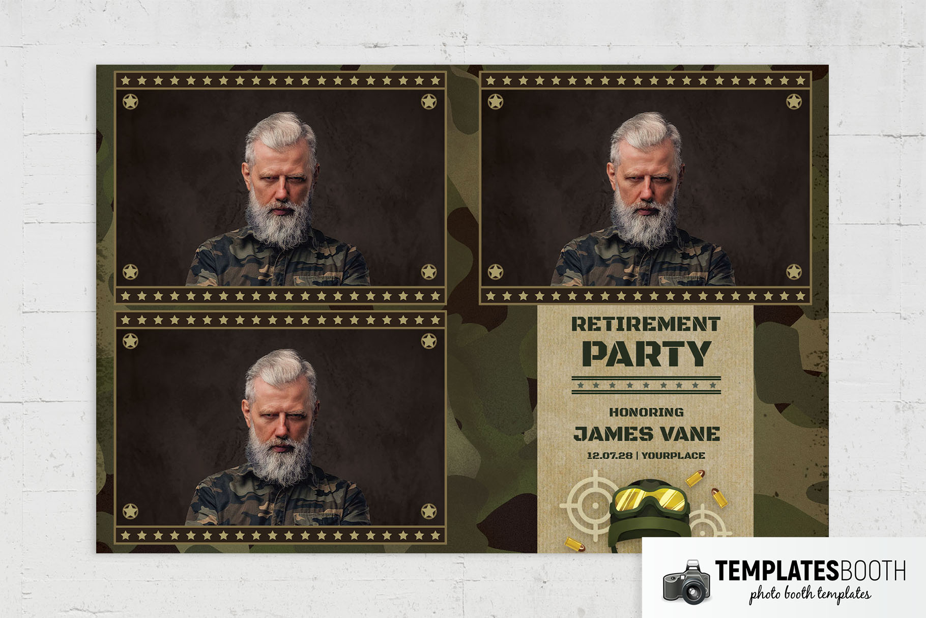 Army Photo Booth Template