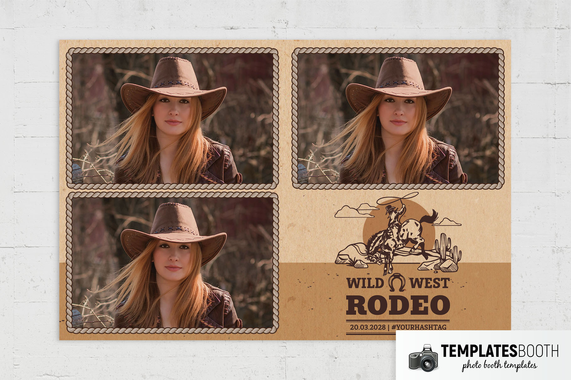 Rodeo Party Photo Booth Template