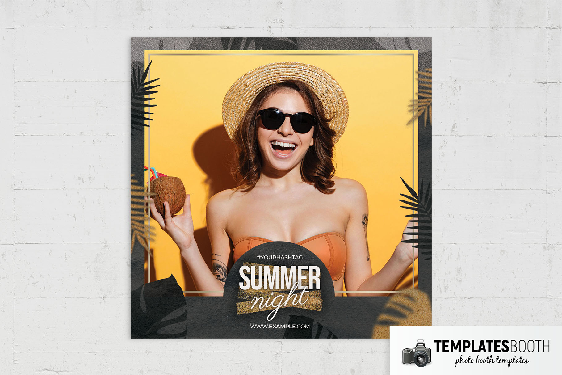 Summer Night Photo Booth Template