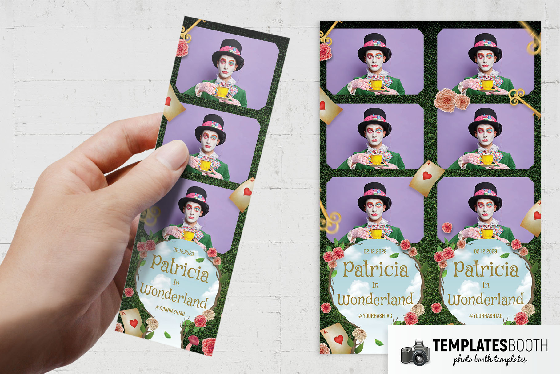 Wonderland Party Photo Booth Template