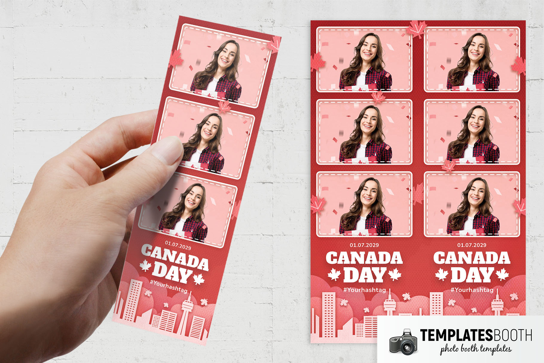 Canada Day Photo Booth Template
