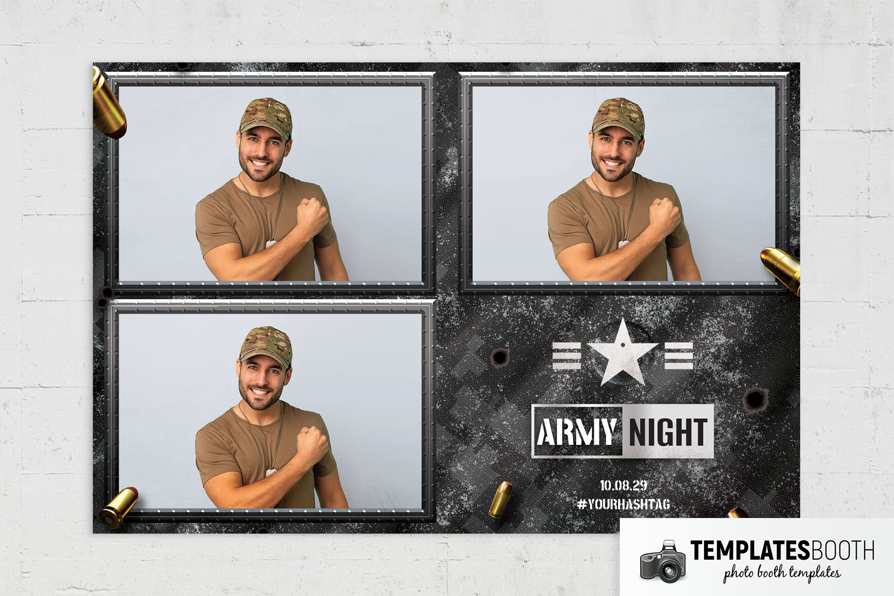 Military / Army Photo Booth Template