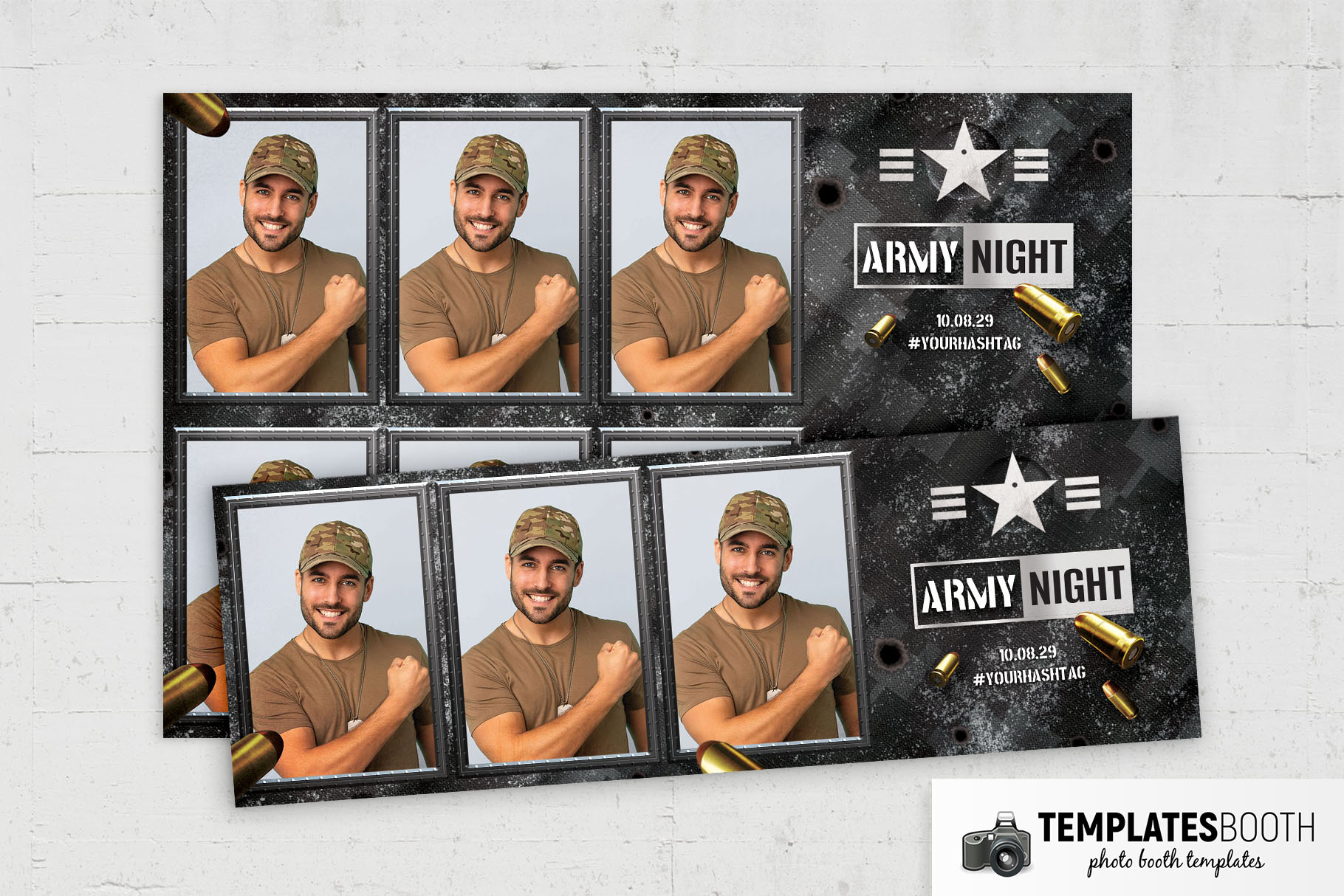 Military / Army Photo Booth Template