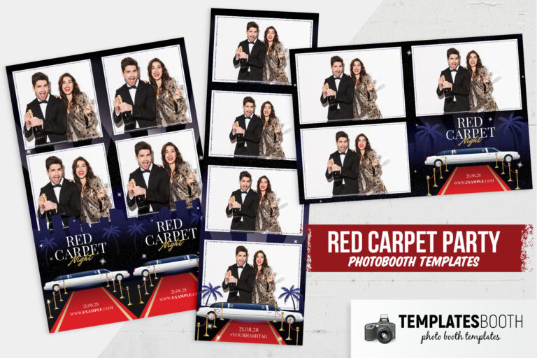 Red Carpet Photo Booth Template