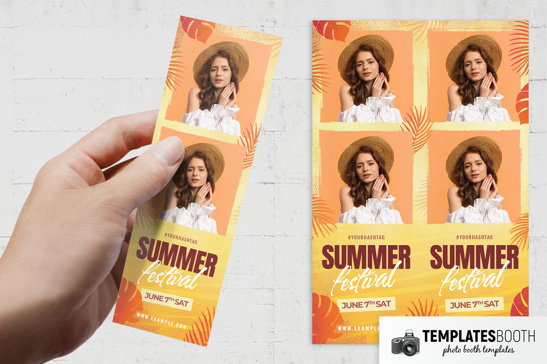 Summer Festival Photo Booth Template