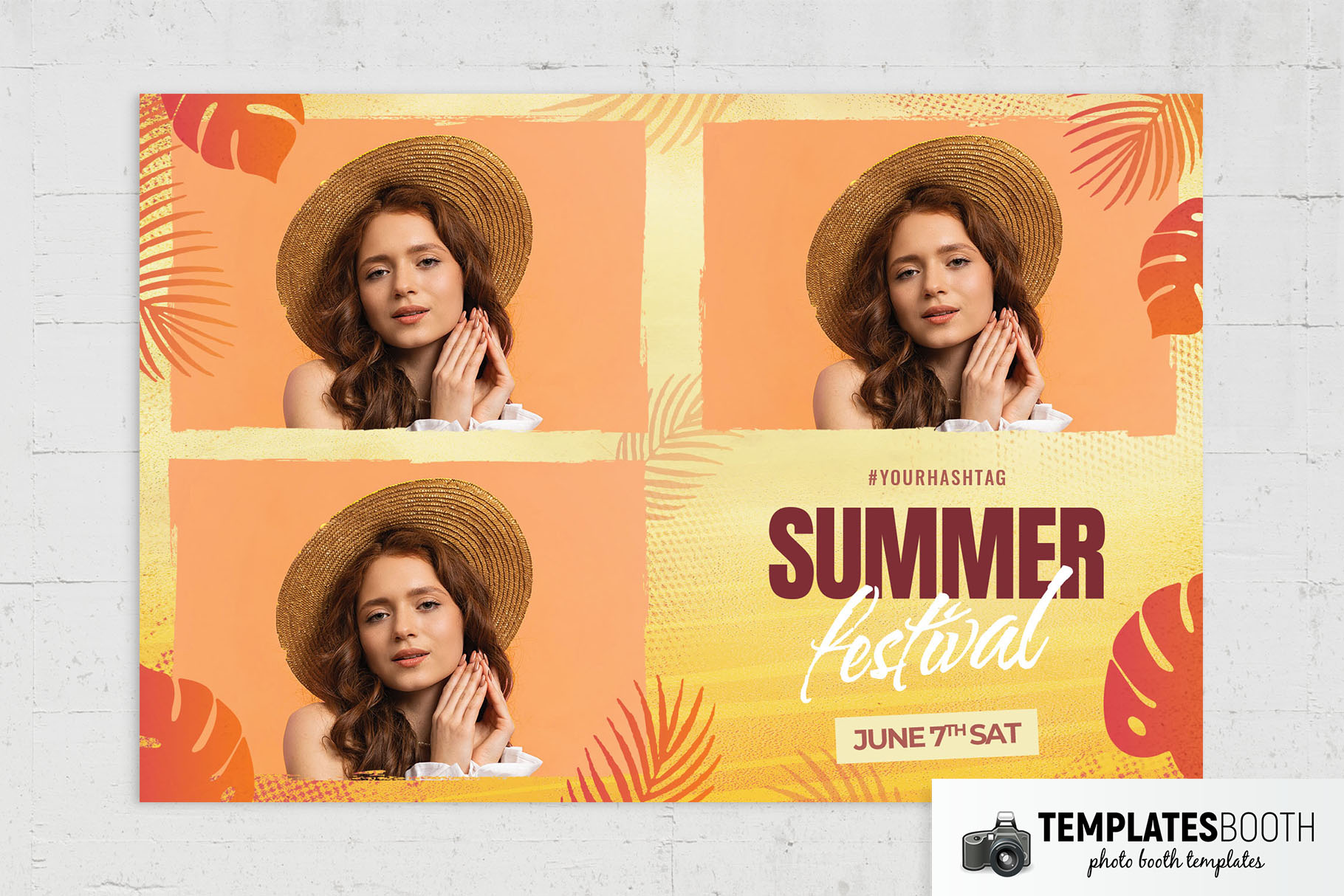 Summer Festival Photo Booth Template